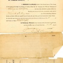 Colfax Collection Box 4
Schuyler Colfax Will