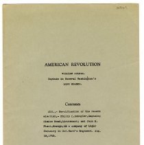 Colfax Collection, Folder 
Folder that held Certification (A2018.1.19a). American Revolution.