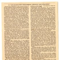 Colfax Collection, Handbill 
Advertisement for Colfax's Lectures on Abraha