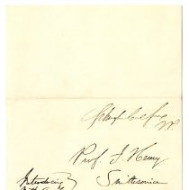 Colfax Collection, Letter
Letter from Schuyler Colfax to Prof. J. Henry of