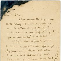 ALs from RLS to Mr. Carr (circa 1892)