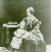 Copy: Margaret Stevenson with son RLS, c. 1854