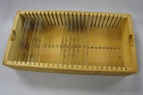 Microscope Slides in Wooden Box