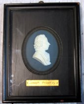 Framed Wedgwood Jasperware Cameo of Joseph Priestley
