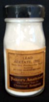 Reagent Bottle of Lead Acetate
