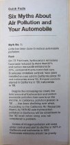Quick Facts: Six Myths about Air Pollution and Your Automobile