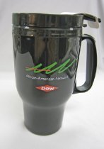 Black Plastic Travel Mug