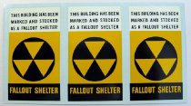 "This building has been marked and stocked as a fallout shelter"