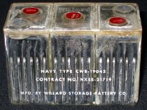 Willard Navy Type 3-Cell Storage Battery