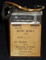 Willard Lead-Acid 2-Volt Military Cell - Lantern Type