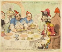 Dumourier Dining in State at St James's, on the 15th of May, 1793