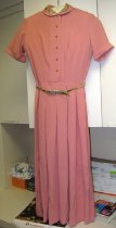Pink Synthetic Crepe Dress