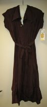 Synthetic Brown Faille Dress