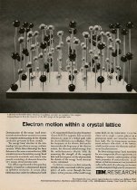 "Electron motion within a crystal lattice" - IBM Research