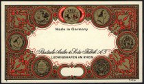"BADISCHE ANILIN-&SODA-FABRIK AG LUDWIGSHAFEN AM RHEIN/Made in Germany"