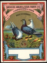 "BADISCHE ANILIN-&SODA-FABRIK AG LUDWIGSHAFEN AM RHEIN/Made in Germany"