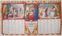 "Almanaque Bayer 1933 / Santa Maria, mater purissima, amabilis et admirabilis, rosa mystica Ora pro nobis (Holy Mary, mother most pure, loving and admirable, mystical rose, pray for us)"