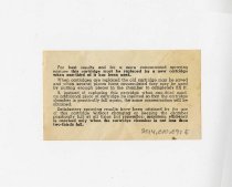 Arnold Weed-O-Spray Instruction Card