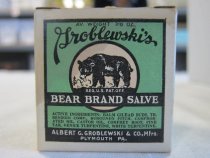 Container of "Groblewski's Bear Brand Salve"