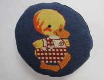 Davee Duck Trademark and Logo Needled Throw Pillow