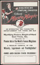 Mysto Magic Show Set Advertising Poster