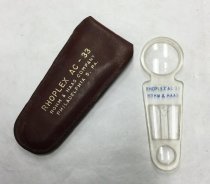 Rohm & Haas Rhoplex AC-33 Magnifying Glass and Leather Case