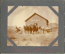 Children in front of school
