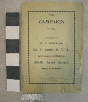 Civil War account booklet