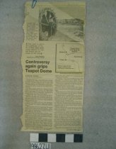 Newspaper clipping Tea Pot Dome