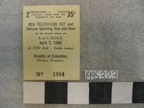 Raffle Ticket- Knights of Columbus