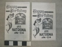 USS Natrona Birthday Programs