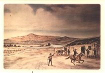 Pony Express rider at Red Butte Station