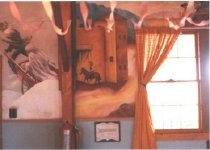 Handcart & fort murals