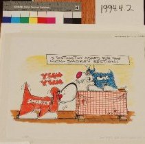 Cartoon, "Non-Smokey Section"