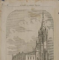 Magazine illustration, "St. Paul's Episcopal Church-Sixth Street, Near Waln