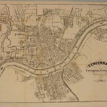 Map, Cincinnati, Covington & Newport
