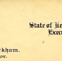 1900 Gubernatorial Inauguration dance program.