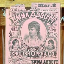 Theatrical poster, "Grand English Opera Co. with Emma Abbott"
