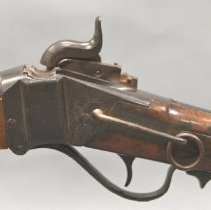 Detail of left side of lock