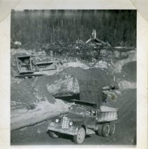 1951 - Shoveling at Bear Creek Camp - Port Renfrew - 1991007012 - jpg72 - 001