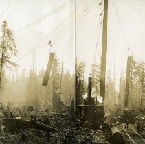 1912-14 - Cable Logging hauling logs - Comox - 2019015005 - jpg72 - 001