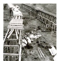 1950 - Wood Laid Down for Bridge - Koksilah - 2011600001 - jpg72 - 001