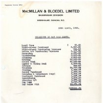 1952 - Breakdown of Costs - Cowichan Bay - 2011600029 - jpg72 - 001