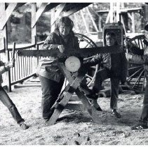1970s - Kids Sawing Wood - Duncan - 2022077006a-b - jpg72 - 001