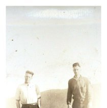 1936 - Men Standing on Logs - Great Central Lake - 1988007013 - jpg72 - 001