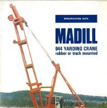 Madill 044 yarding crane specification data
