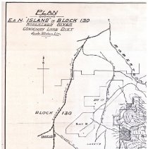 Plan Showing E&N "Island" in Block 130 Robertson River