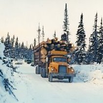 1965 - Log Truck in Snow - Lumby - 2007200151 - jpg75 - 001