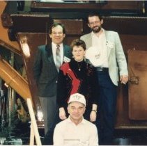 Logging Trucks outside Truck Loggers Convention