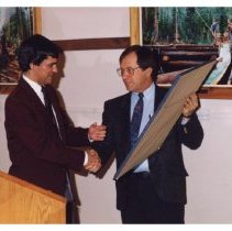 Mike Coleman and Tom Walker at AGM